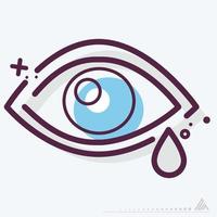 Icon Vector of Eye Exam 4 - MBE Style