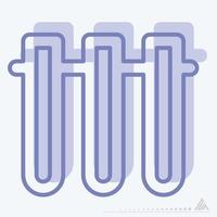 Icon Vector of Vials 2 - Two Tone Style