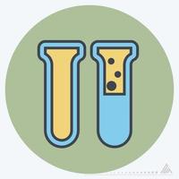 Icon Vector of Vials 3 - Color Mate Style
