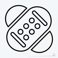 Icon Vector of Adhesive Plaster 2 - Line Style