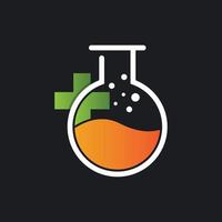 Laboratory logo template vector icon design
