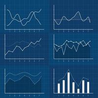 Quadratic function in the coordinate system. Line graph on the grid. vector