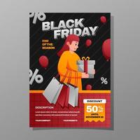 Black Friday Poster Template vector