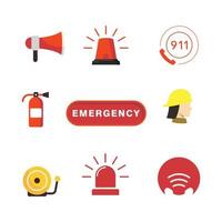 911 Emergency Vector icon design