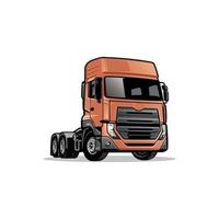 Trucking company isolated vector