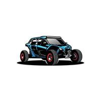 buggy atv utv adventure isolated vector