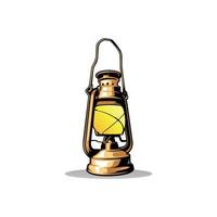 old lamp lantern vector image