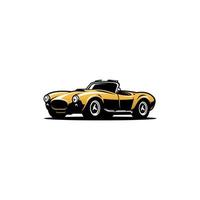 vintage race car isolated vector graphics