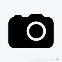 Icon Vector of Camera - Glyph Style