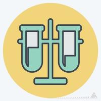 Icon Vector of Vials - Color Mate Style