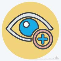 Icon Vector of Eye Exam 2 - Color Mate Style