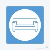 Vector Graphic of Two Seats - White Moon Style