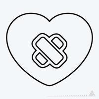 Icon Vector of Heart Surgery - Line Style