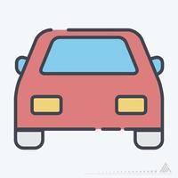 Vector Graphic of Car - Line Cut Style