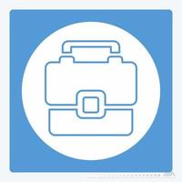 Icon Vector of Briefcase - White Moon Style