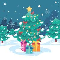 Christmas Tree Background vector