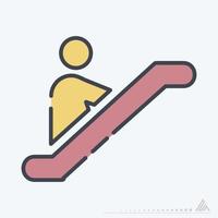 Vector Graphic of Escalator -...Vector Graphic of Escalator - Line Cut Style