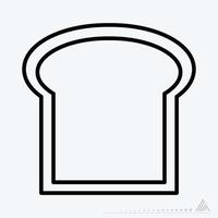 Icon Vector of Toast - Line Style