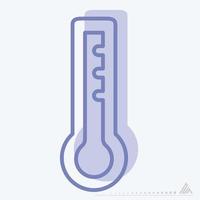 Icon Vector of Temperature - Two Tone Style