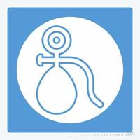 Icon Vector of Blood Pressure Monitor - White Moon Style