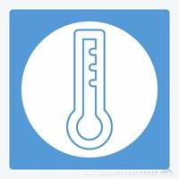 Icon Vector of Temperature - White Moon Style
