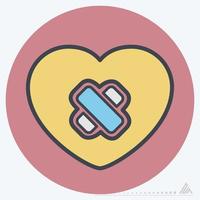 Icon Vector of Heart Surgery - Color Mate Style