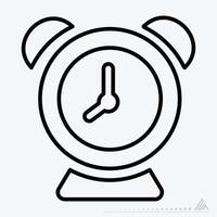 Icon Vector of Alarm - Line Style