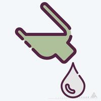 Icon Vector of Drop 2 - Line Cut Style