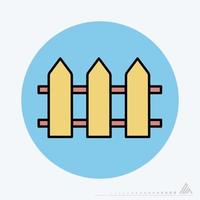 Vector Graphic of Fence - Color Mate Style