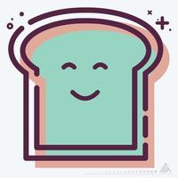 Icon Vector of Toast - MBE Syle