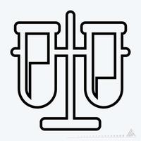 Icon Vector of Vials - Line Style