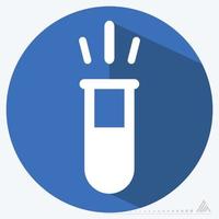 Icon Vector of Vials 5 - Long Shadow Style