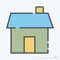 Vector Graphic of House - Line Cut Style