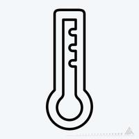Icon Vector of Temperature - Line Style