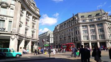 área de compras em oxford circus em londres, inglaterra, reino unido video