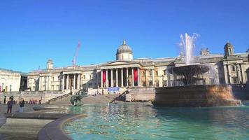 trafalgar square in london city, engeland, verenigd koninkrijk video