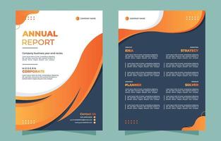 plantilla de informe anual vector