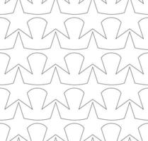 Seamless vector pattern in a linear style from stars and triangles.Seamless vector simple geometric texture.Abstract pattern of black lines.