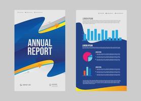 plantilla de informe anual de negocios vector