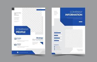 Set of Company Profile Template vector