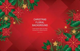 Christmas Floral Background vector