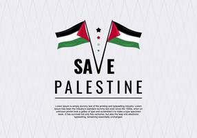 Save Palestine template background. Indeoendent Day. vector