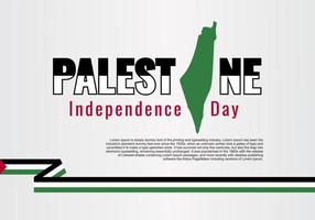 Congratulatory design for November 15, Palestine Independence Day. vector