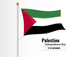 guardar el fondo de la plantilla de Palestina. día independiente. vector