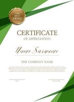 Certificate of simple background vector