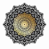 Vector round abstract circle. Mandala style.