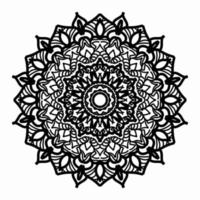 Vector round abstract circle. Mandala style.