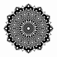 Vector round abstract circle. Mandala style.