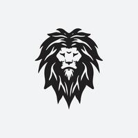 Lion head drawing vector