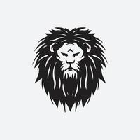 Lion head drawing vector